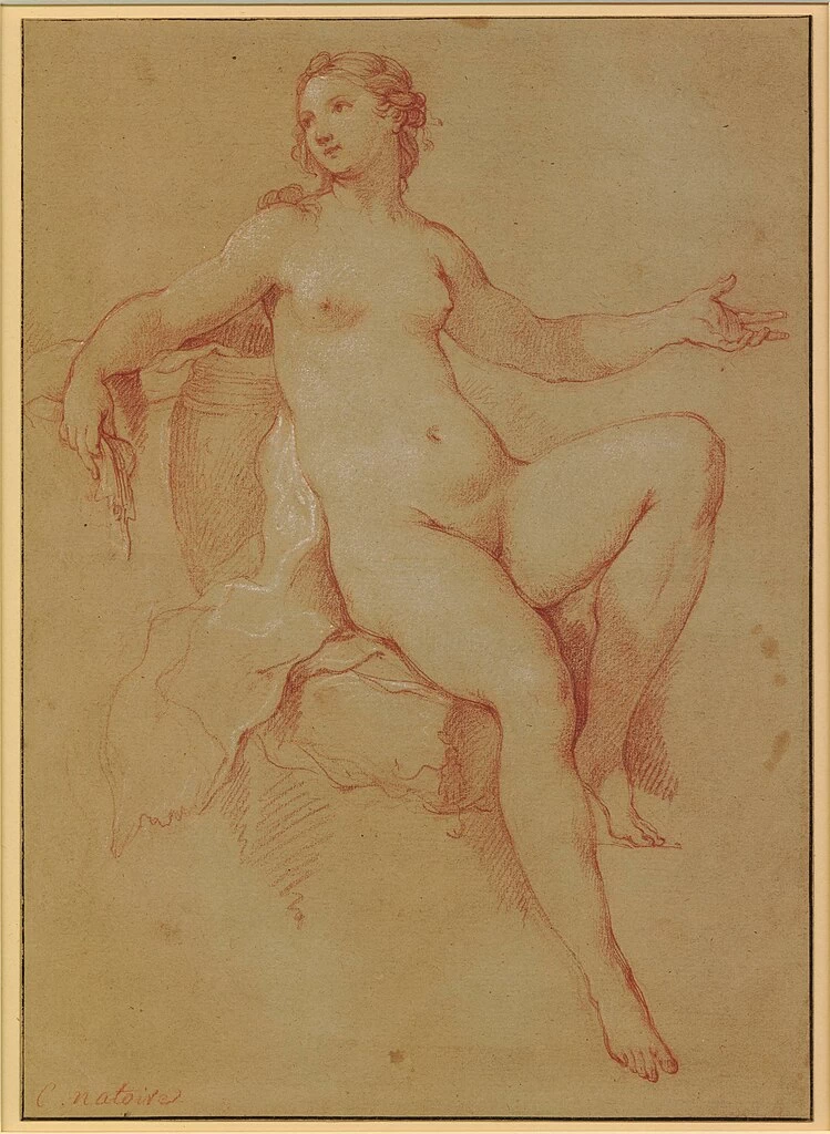 Nudo femminile, studio per La toilette di Psiche - British Museum
